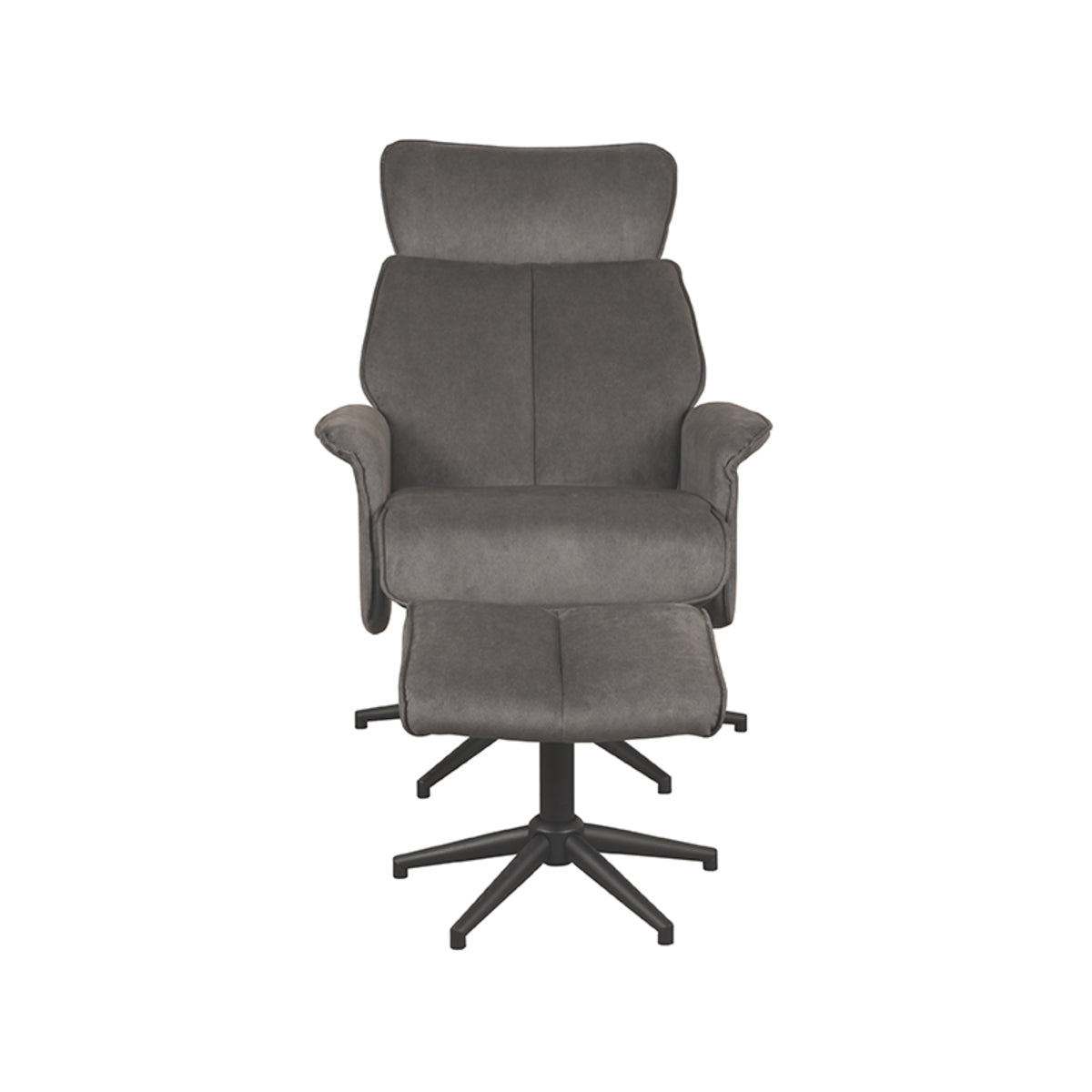 LABEL51 Fauteuil Verdal – Luxe Comfort met Hocker – Stijlvol Ontwerp